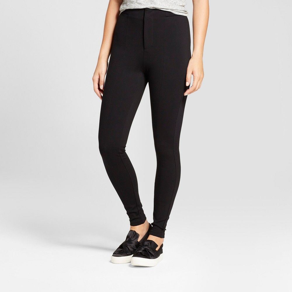 Women's Front Seam Ponte Pants - A New Day Black 0 | Target