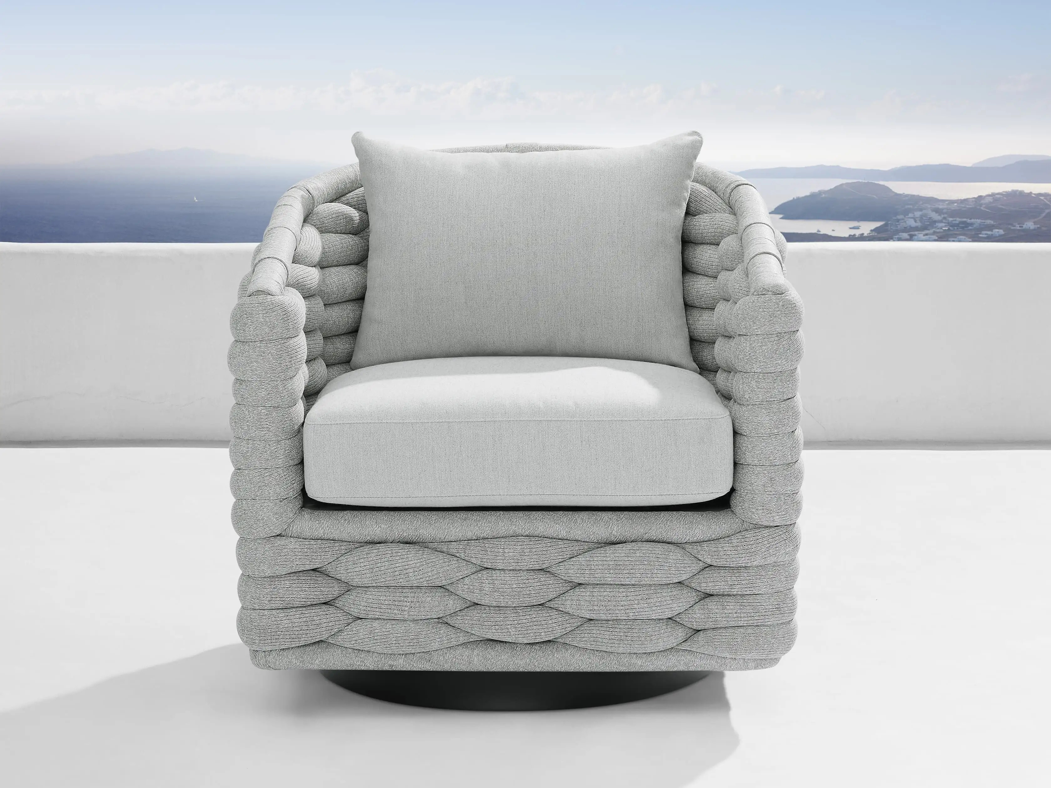 Melbourne Outdoor Swivel Chair | Arhaus