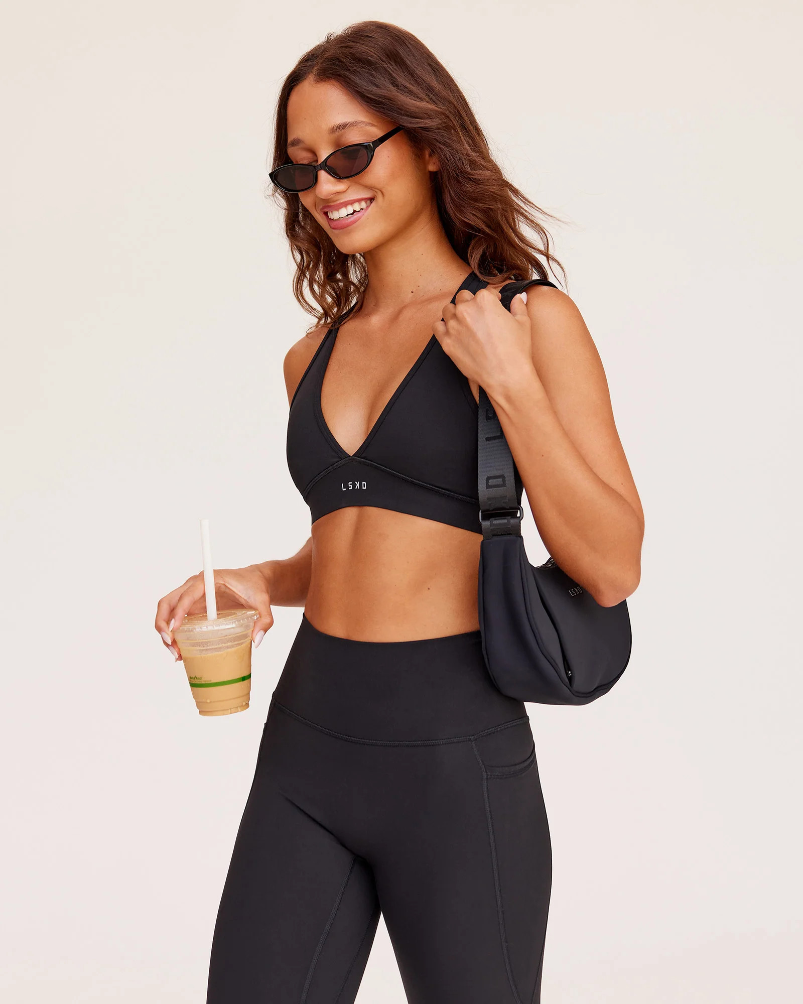 Stamina Sports Bra - Black | LSKD | LSKD