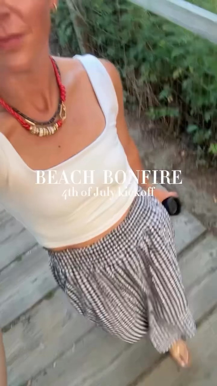 Beach bonfire outfit - perfect for the fourth 🎆 small tank + skirt, both tts

#LTKootd #LTKdayinmylife