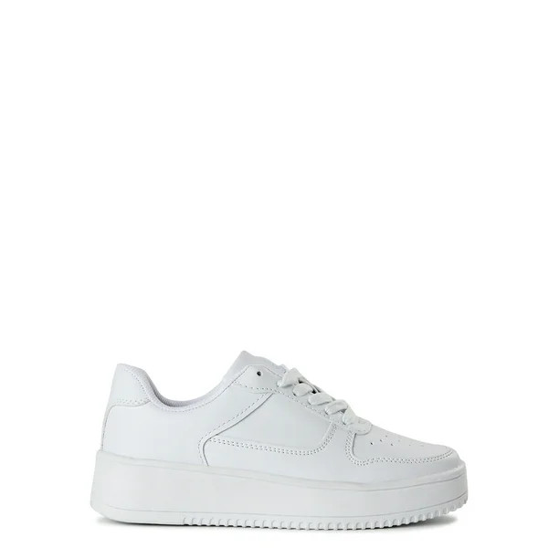 No Boundaries Women's Platform Casual Sneakers (Wide Width Available) - Walmart.com | Walmart (US)
