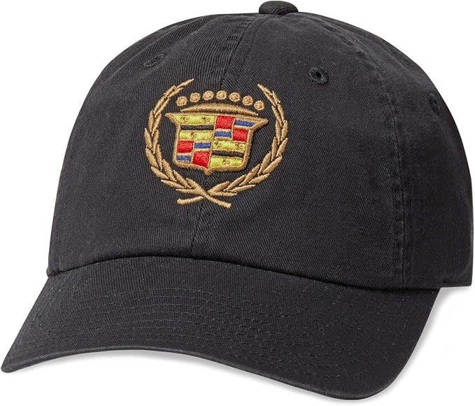 AMERICAN NEEDLE Cadillac GM General Motors Ballpark Adjustable Buckle Strap Dad Baseball Hat,Blac... | Amazon (US)