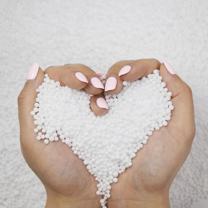 FOONEA 80,000 Pieces Foam Beads for Slime, White Polystyrene Beads for Kids DIY Craft, Party Deco... | Amazon (US)