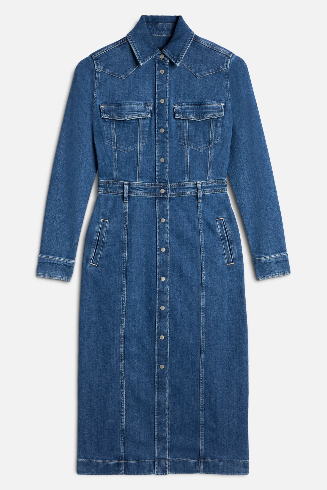 LUXE DRESS in The Softest Denim You Ever Had | 7 For All Mankind