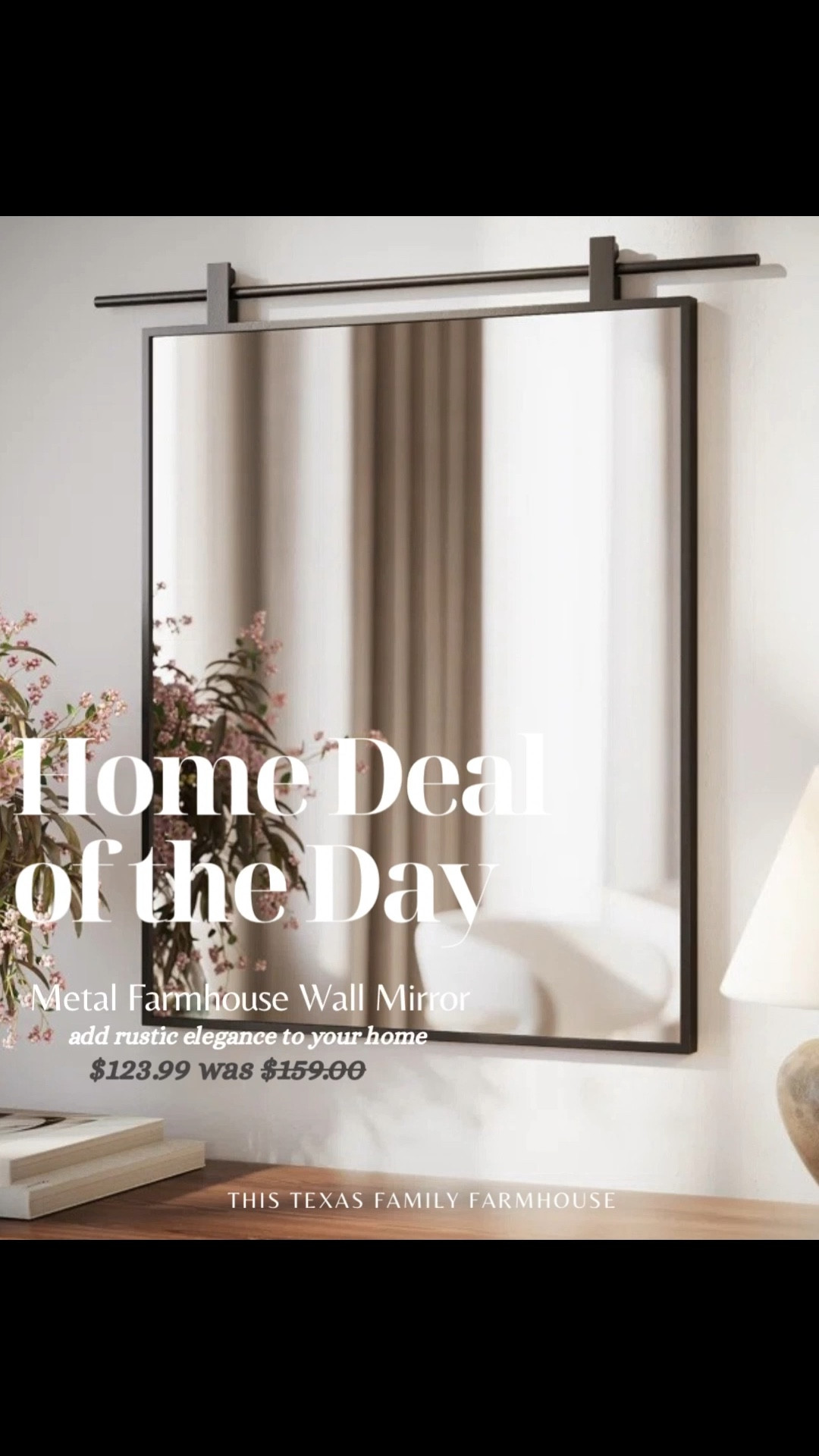 A Home find I want and love! 🤎 Neutral home decor vibes are my fav! This farmhouse mirror is beautiful and would complement a neutral space so well! 

Home decor | neutral home | home finds we love | mirror | farmhouse | wall decor 

#LTKWatchNow #LTKSaleAlert #LTKHome