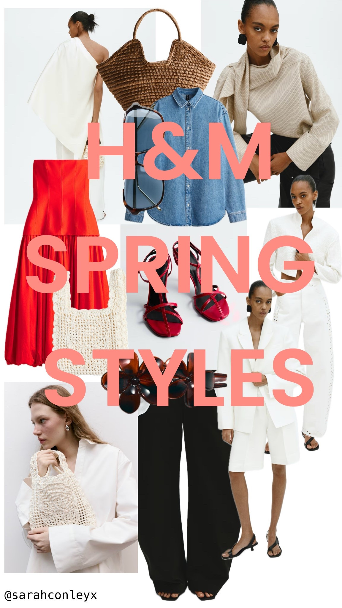 H&M spring styles
Red dress
White linen blazer
Spring outfit ideas
Spring dress
One shoulder satin top
Denim shirt 
Black barrel leg trousers 
Crochet bag
Summer holiday outfits
Spring accessories 
Spring workwear 
Brunch outfit ideas 

#LTKworkwear #LTKspring #LTKstyletip