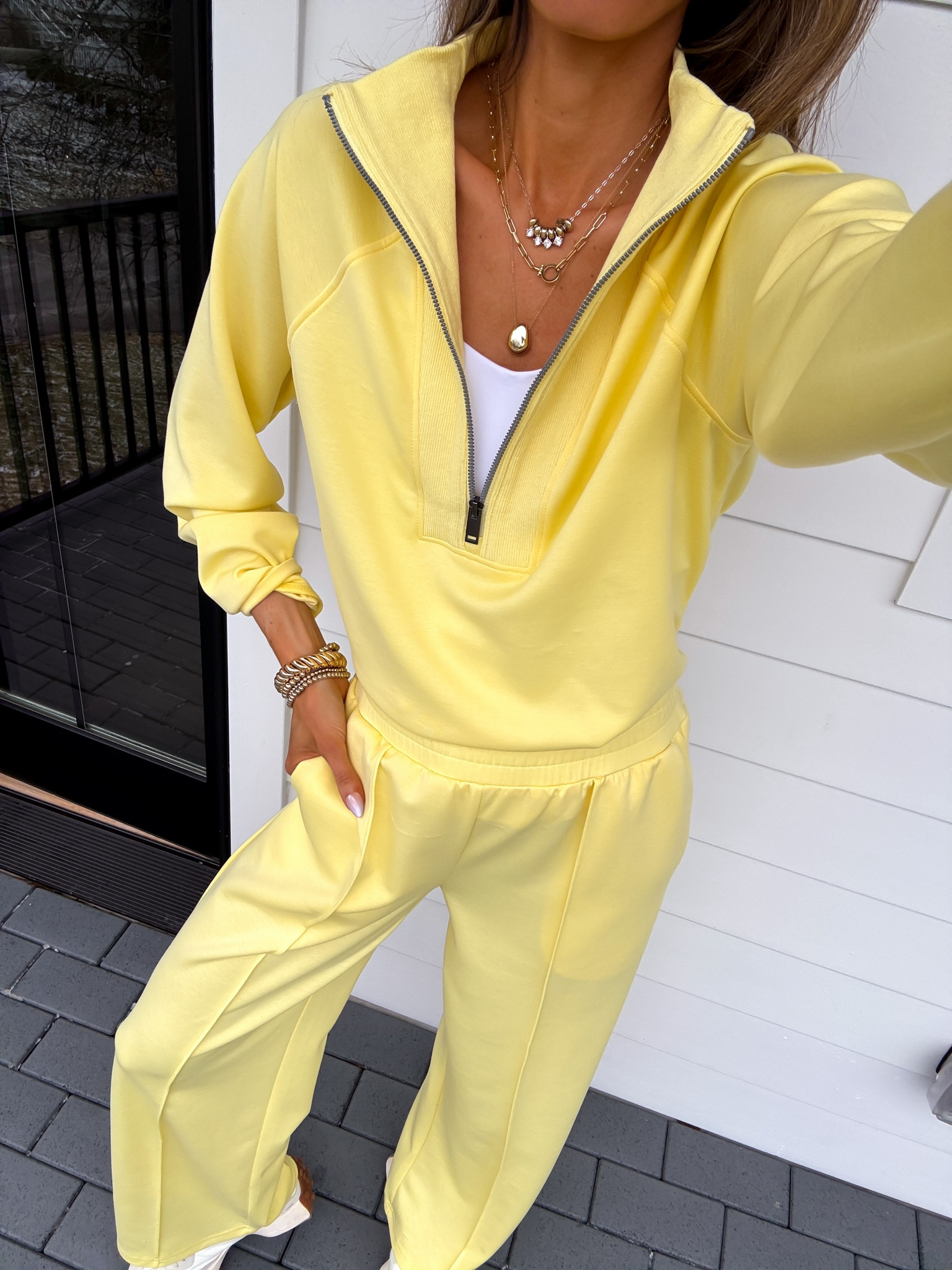 Wearing a small two piece set. Fits true to size. You can roll the waist if pants are too long. I’m 5’6”

Airport outfit | travel outfit | Amazon two piece set | Amazon outfit | Amazon travel outfit | travel fits | spring break outfits 

#LTKActive #LTKmomlife #LTKTravel