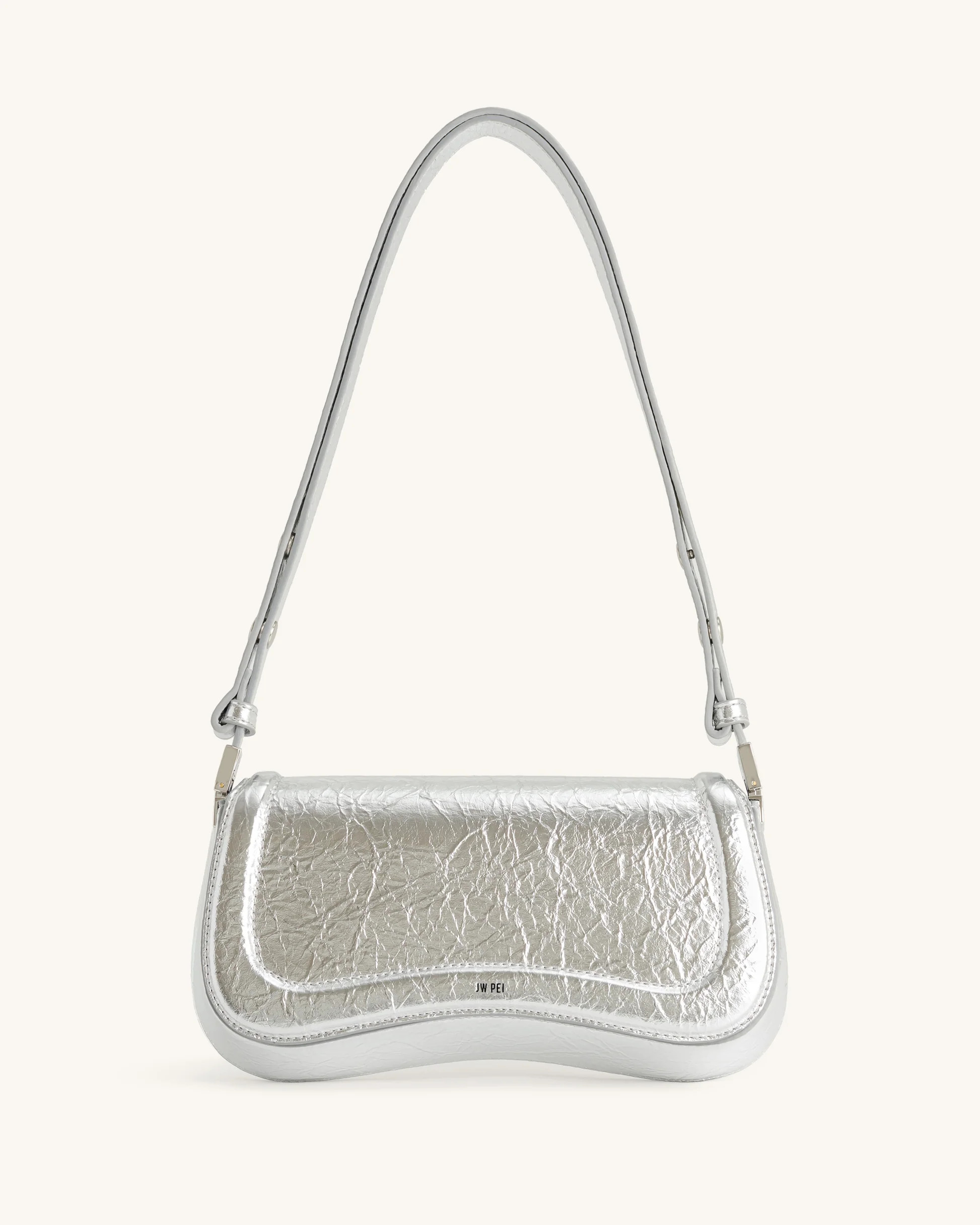 Joy Metallic Shoulder Bag - Silver | JW PEI US