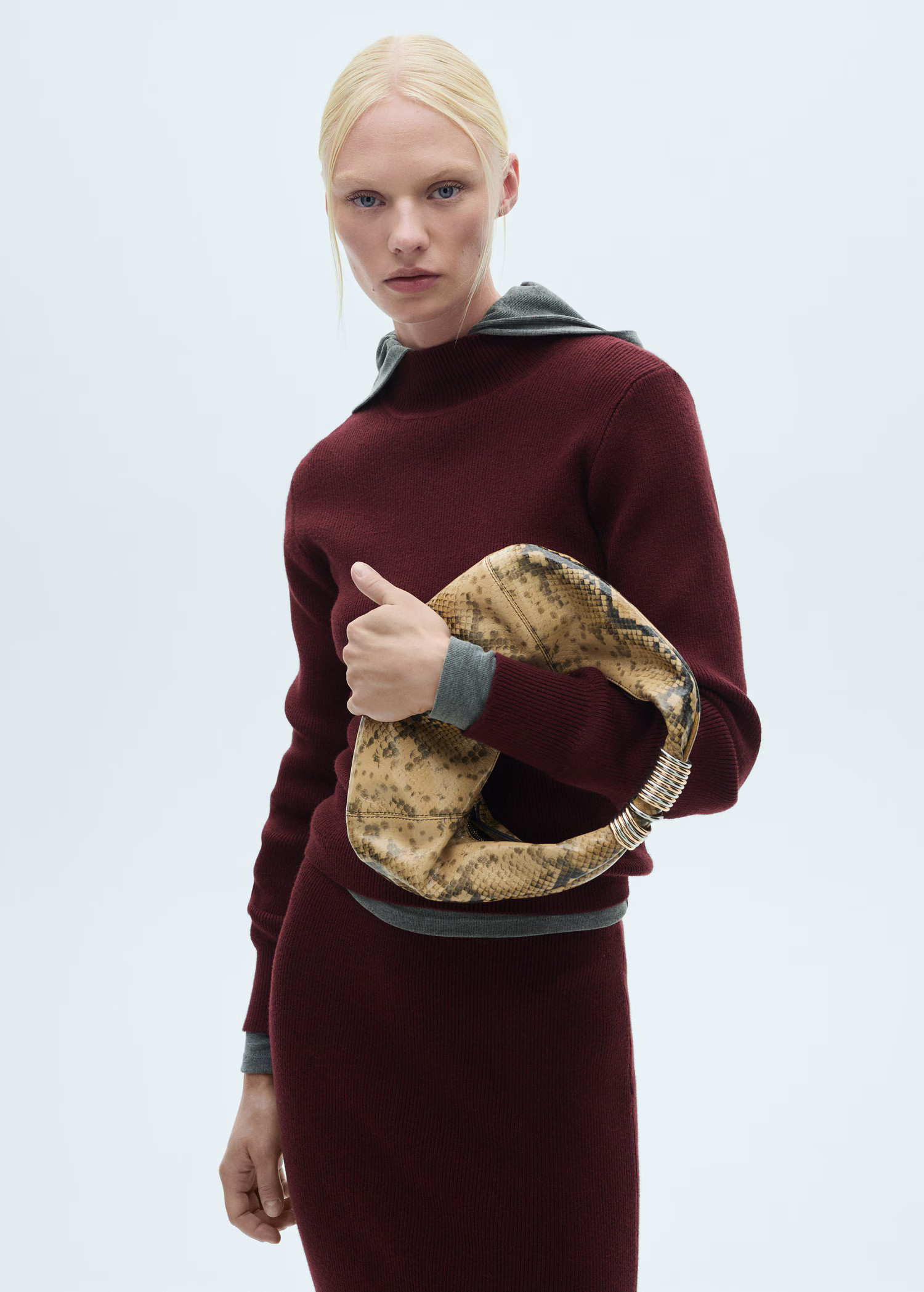 Rundhalspullover mit Rippmuster - Damen | MANGO Deutschland | Mango EU