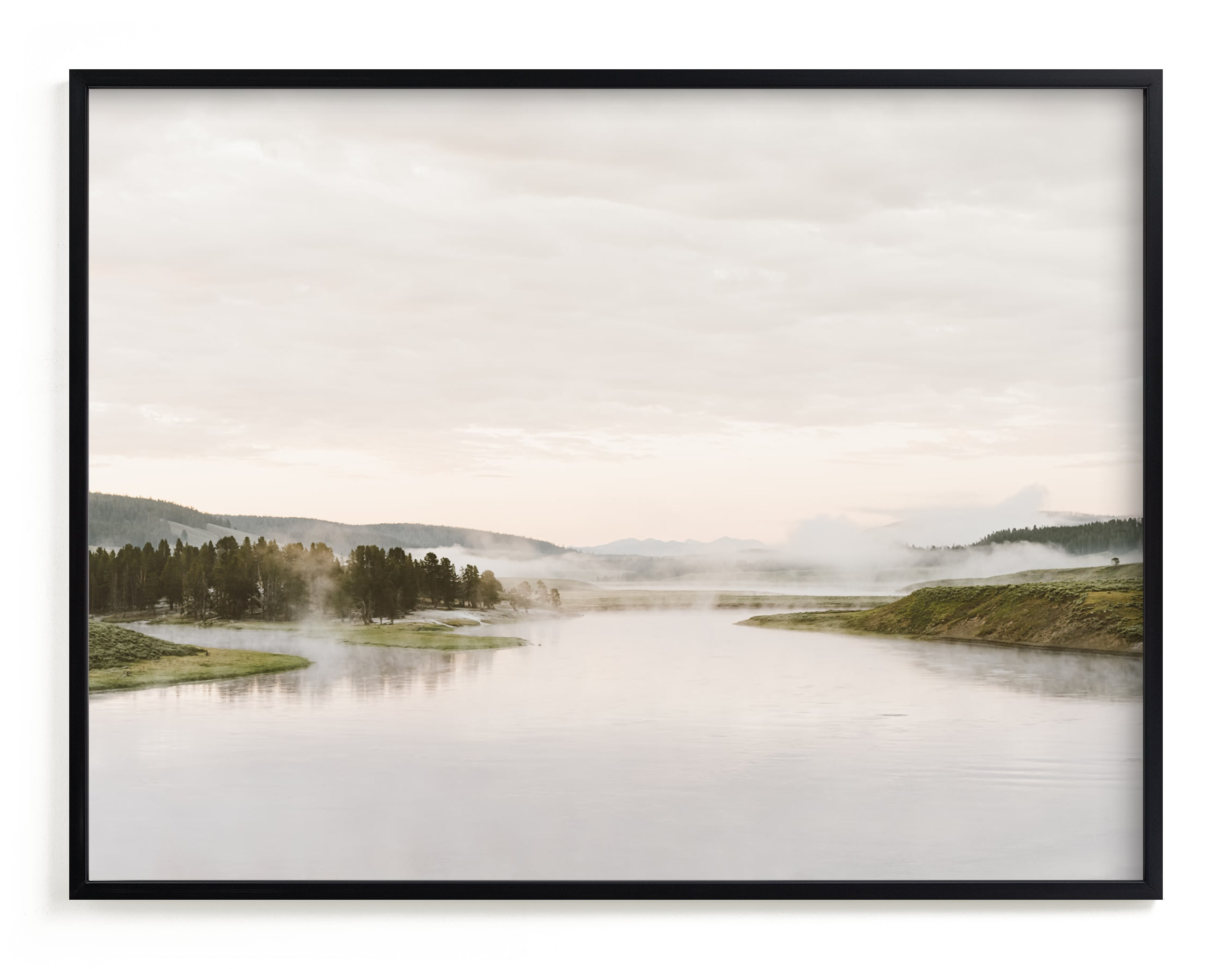 "Misty lake" - Photography Limited Edition Art Print by Kamala Nahas. | Minted