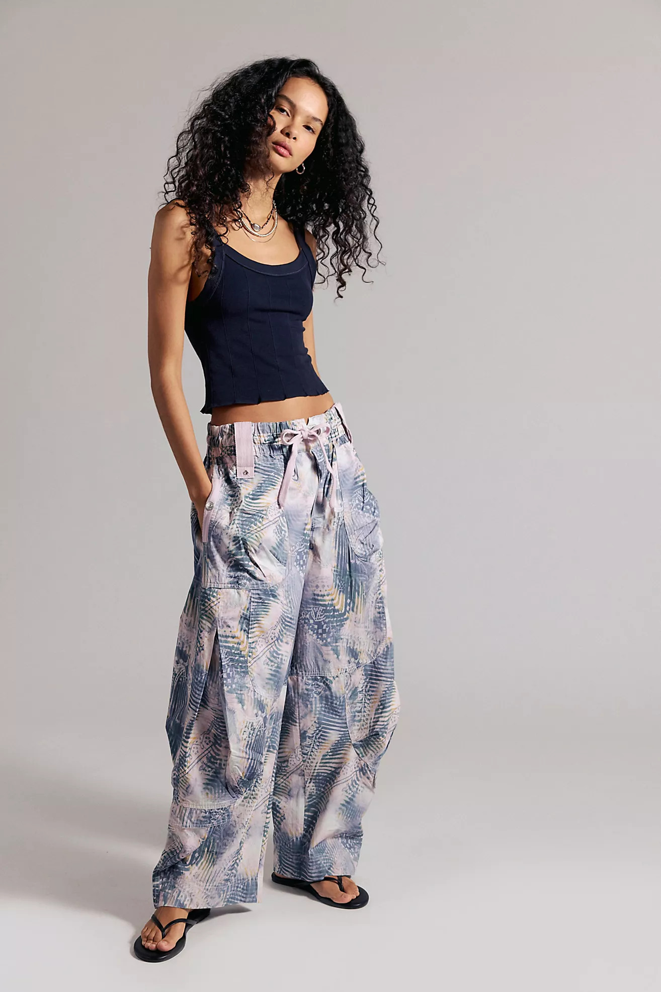 We The Free Onset Printed Pull-On Cargo Pants | Free People (Global - UK&FR Excluded)