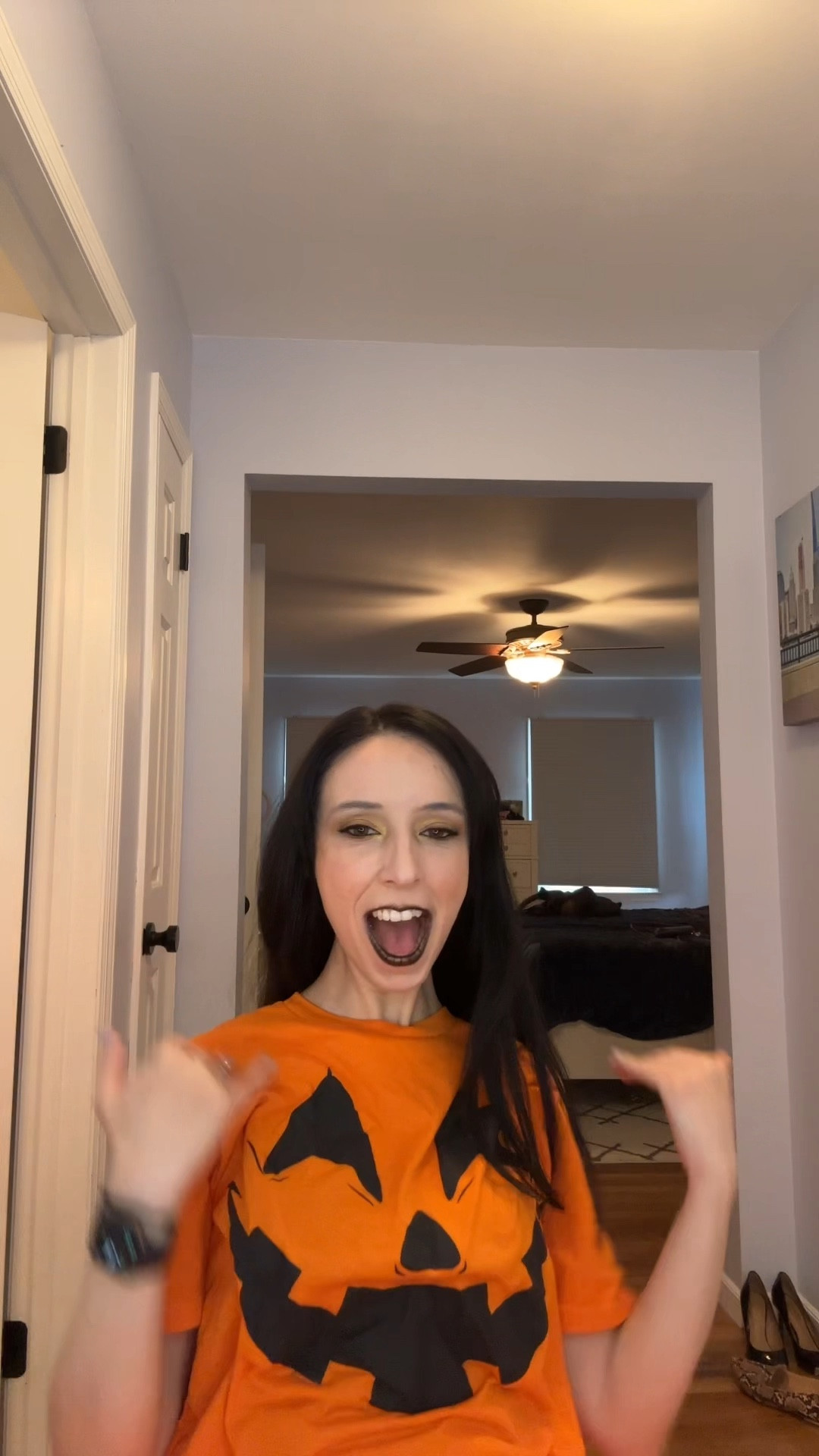 From basic to boo-tiful in a flash! 🎃💥 Love this ultimate last-minute pumpkin queen costume! Check out stories later for how I achieved this look! #PumpkinCostume #LastMinuteCostume #BadGirls #HalloweenVibes #CostumeTransition 

#LTKFindsUnder50 #LTKStyleTip #LTKHalloween