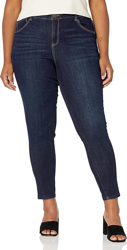 Democracy Women's Plus Size Ab Solution High Rise Jegging | Amazon (US)