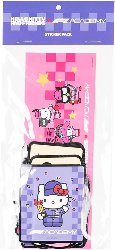 F1A x Hello Kitty Unisex Sticker Pack, Multicolor, One Size | Amazon (US)