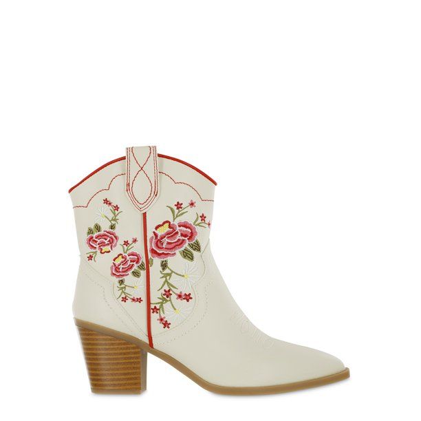 The Pioneer Woman Mommy and Me Embroidered Western Ankle Boot, Women's | Walmart (US)