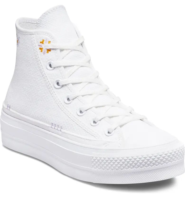 Converse Chuck Taylor® All Star® Lift Embroidered Platform Sneaker | Nordstrom | Nordstrom