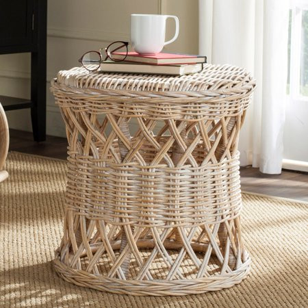 Safavieh Desta Wicker Round Table, Multiple Colors | Walmart (US)