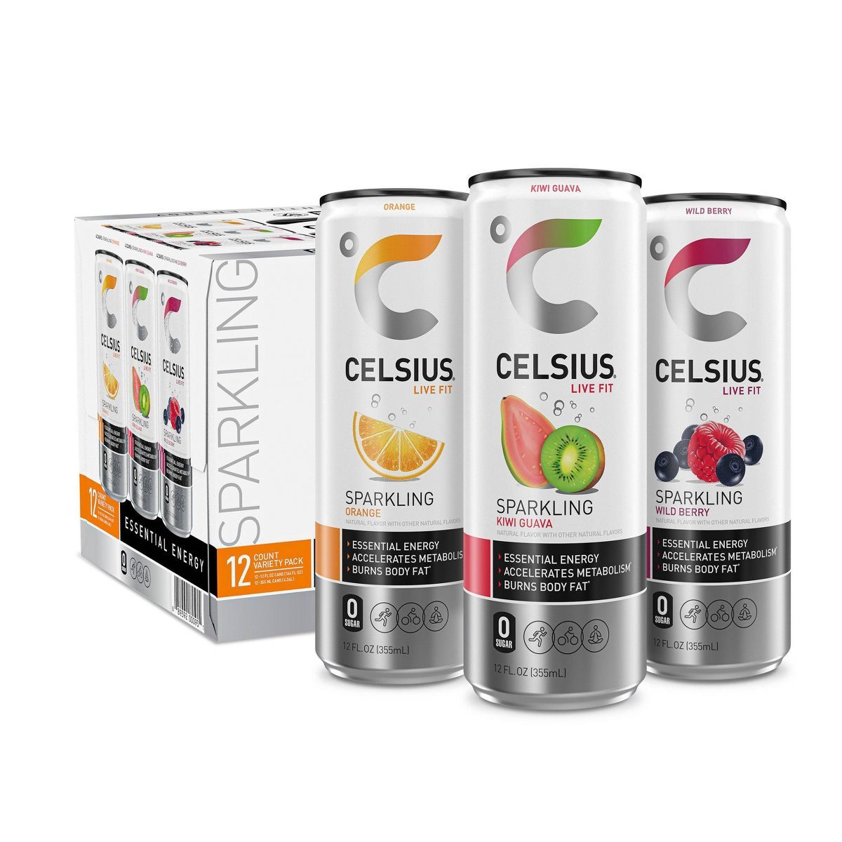 Celsius Variety Pack Energy Drink - 12pk/12 fl oz Cans | Target