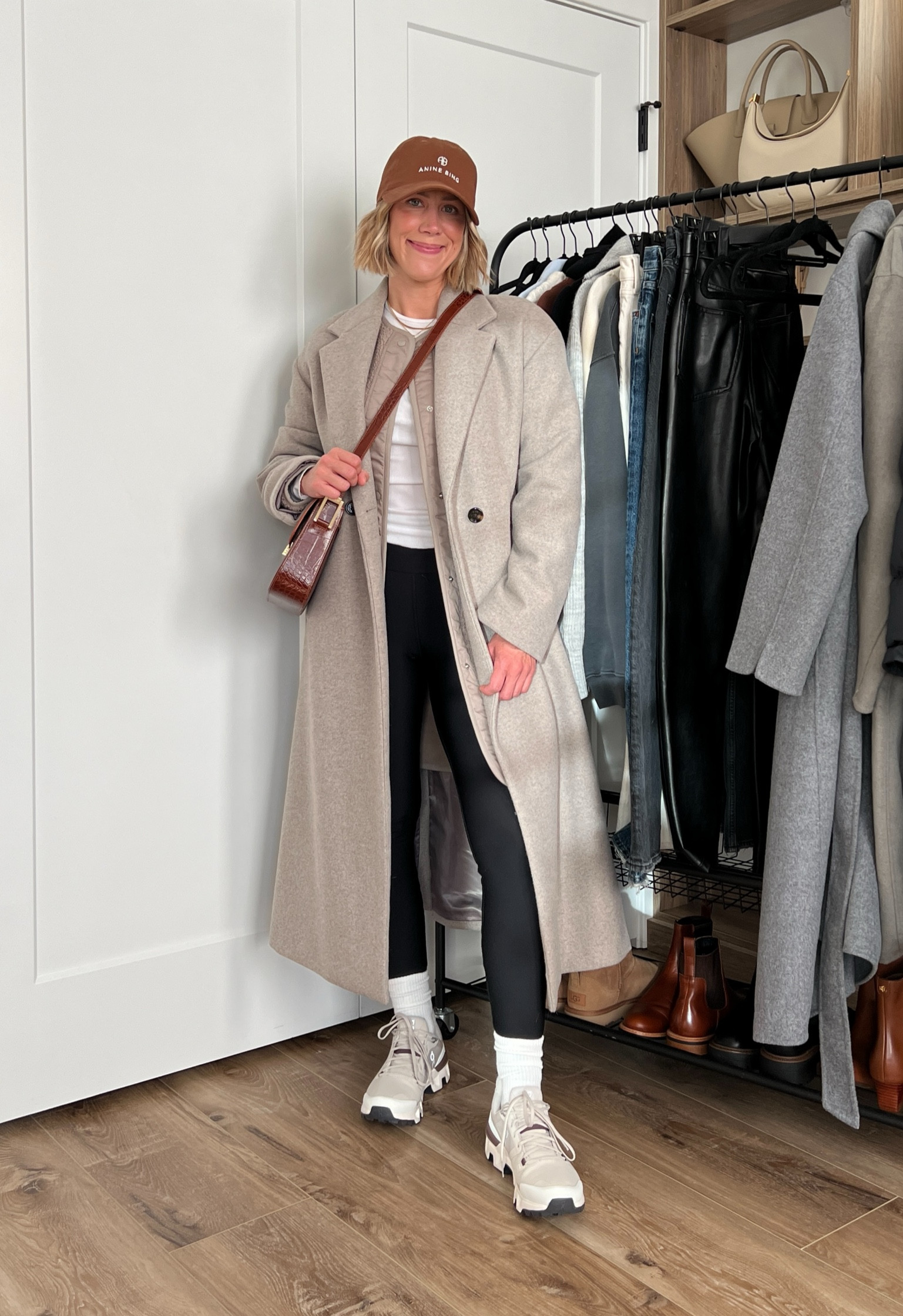 Wearing small leggings, small ribbed long sleeve shirt, XS fleece liner jacket, small long wool coat, sneakers tts 

#LTKsalealert #LTKfindsunder50 #LTKfindsunder100