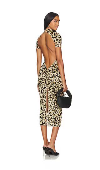 Knockout Dress in Beige Leopard Print | Revolve Clothing (Global)