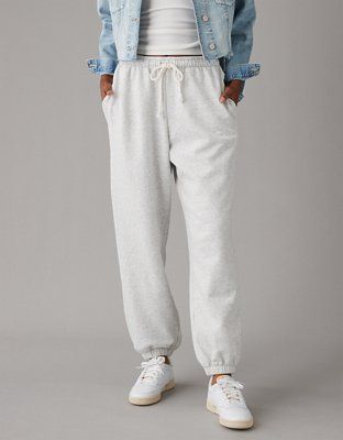 AE High-Waisted Baggiest Fleece Jogger | American Eagle Outfitters (US & CA)