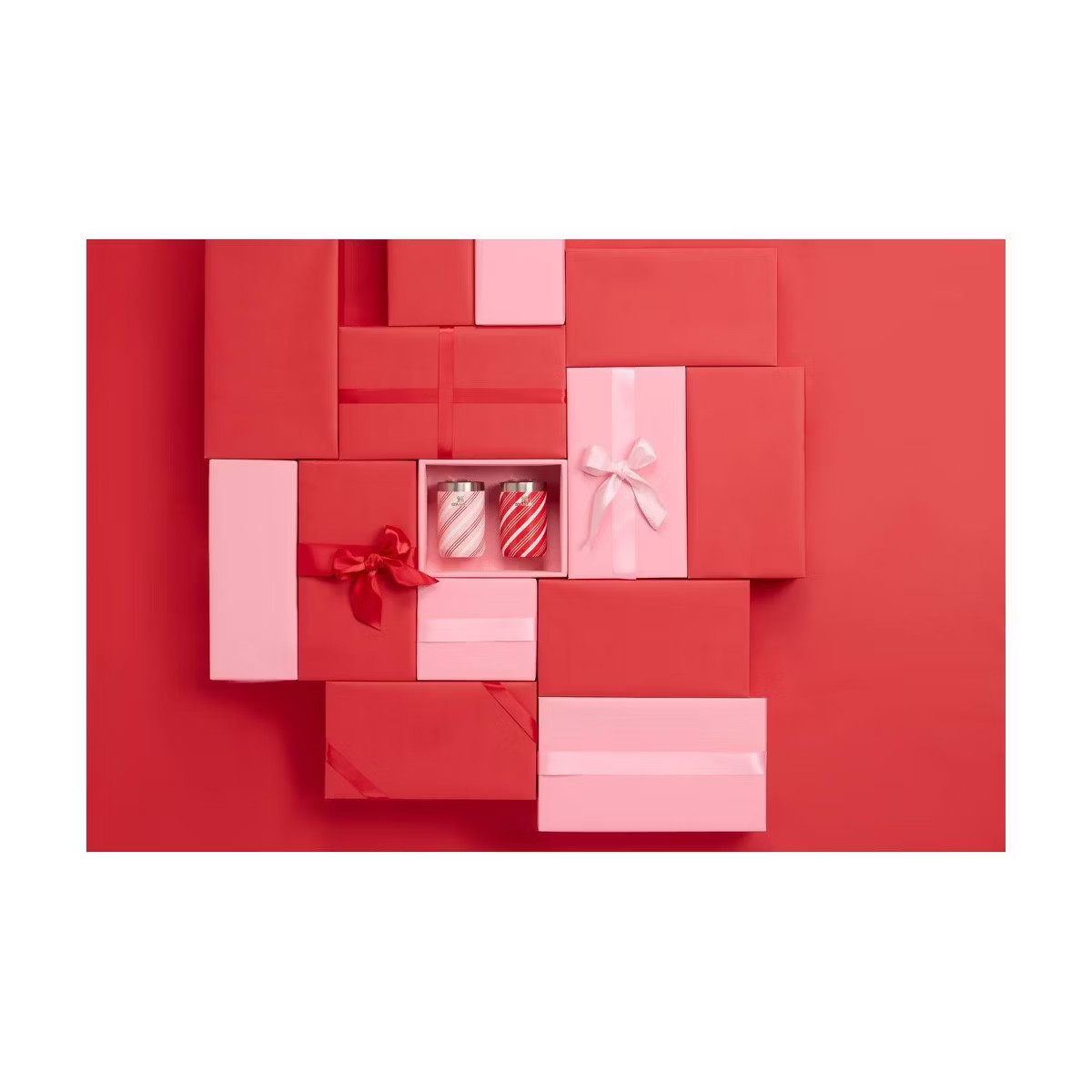 Stanley 2pk 12 oz Stainless Steel Everyday Cup Candy Cane Twist and Strawberry Twist | Target