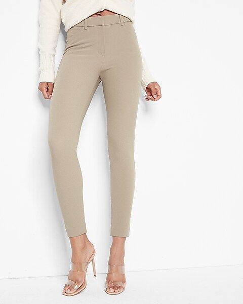 High Waisted Supersoft Twill Skinny Pant | Express