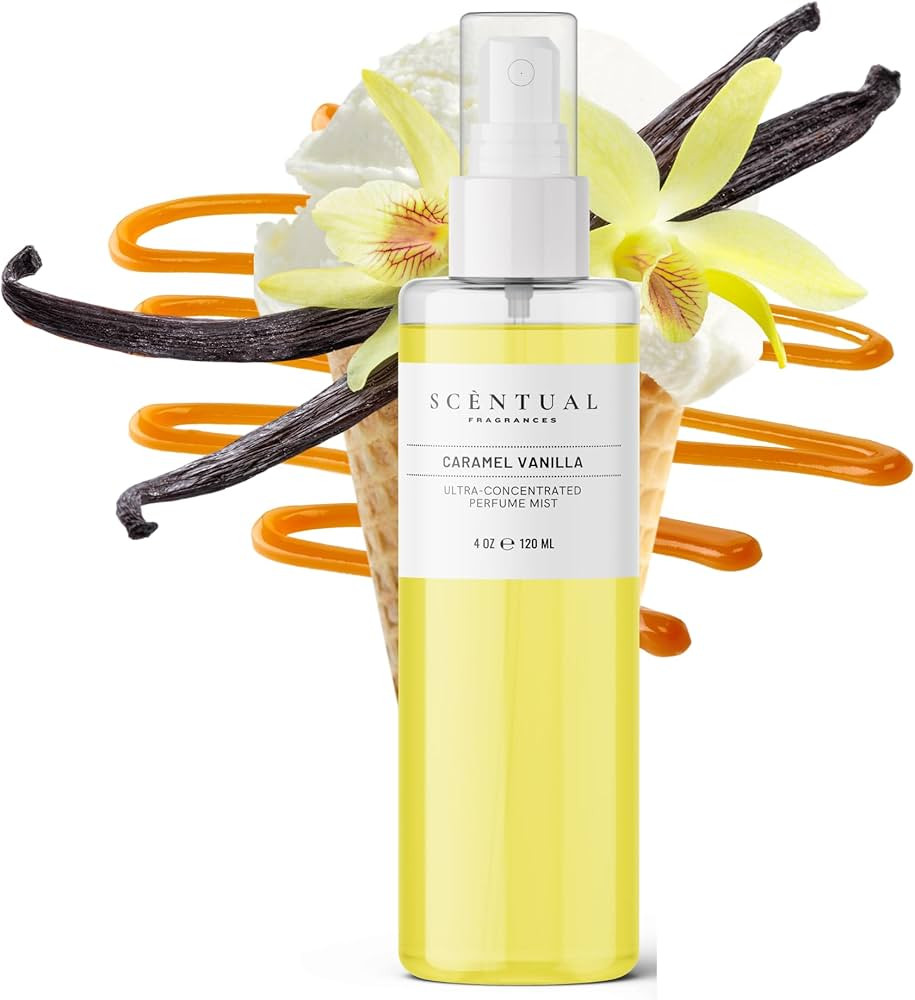 Caramel Vanilla Ultra-Concentrated Hair & Body Perfume Mist Body Spray, Long Lasting Women's Frag... | Amazon (US)