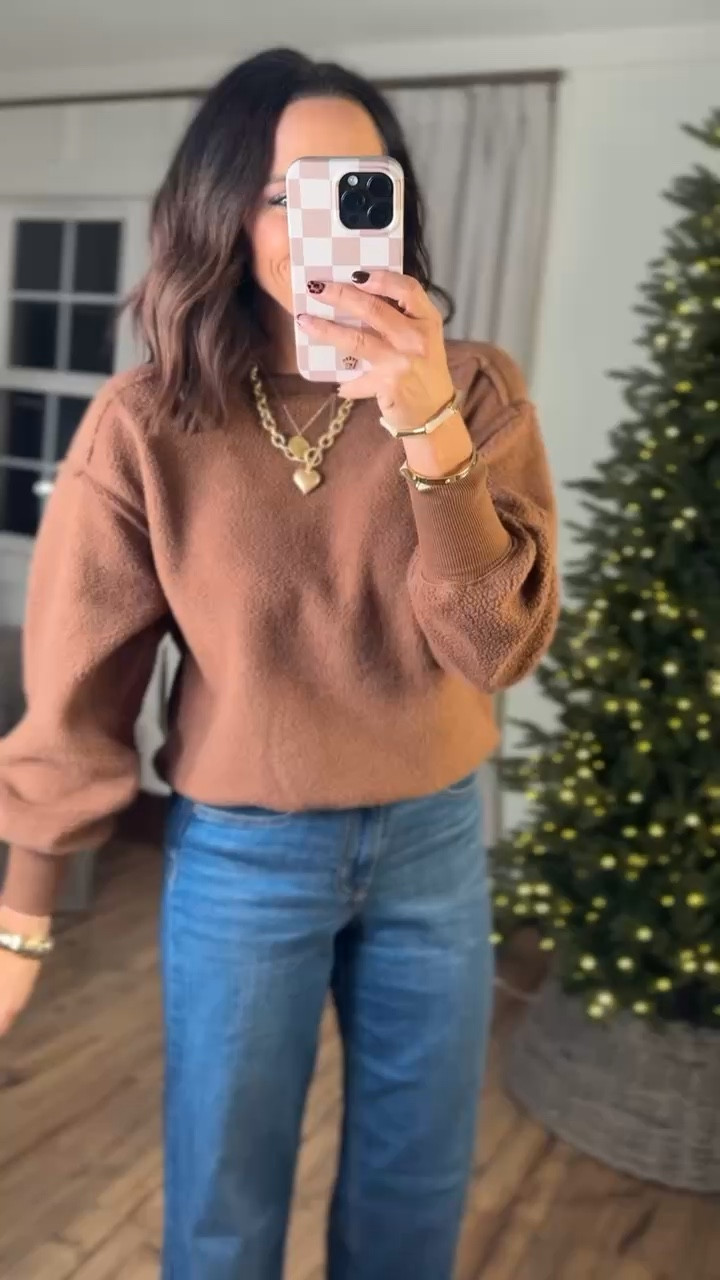 An easy sweater outfit to throw on for a lunch or dinner during the winter to stay warm! Love the puffy sleeves on this, not too snug so it’s really comfortable and can easily layer with a coat or vest over without being too bulky. Aprilwilks VintagePickin women’s fashion finds winter fashion finds casual winter outfit outfit of the day sweater outfit inspo women’s winter sweater 

#LTKFindsUnder50 #LTKFindsUnder100 #LTKdayinmylife