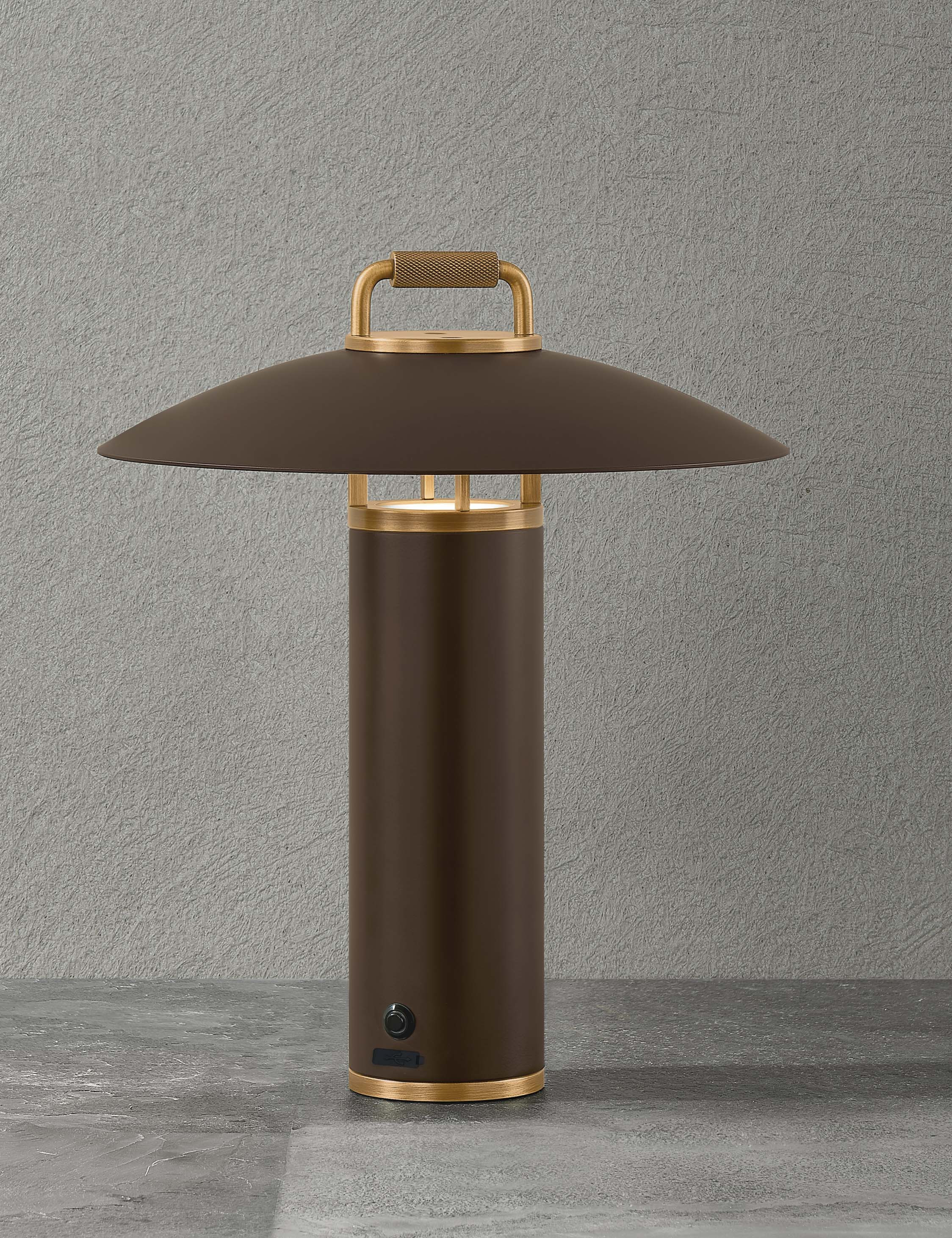 Auclair Outdoor Table Lamp, Bronze | Lulu and Georgia 