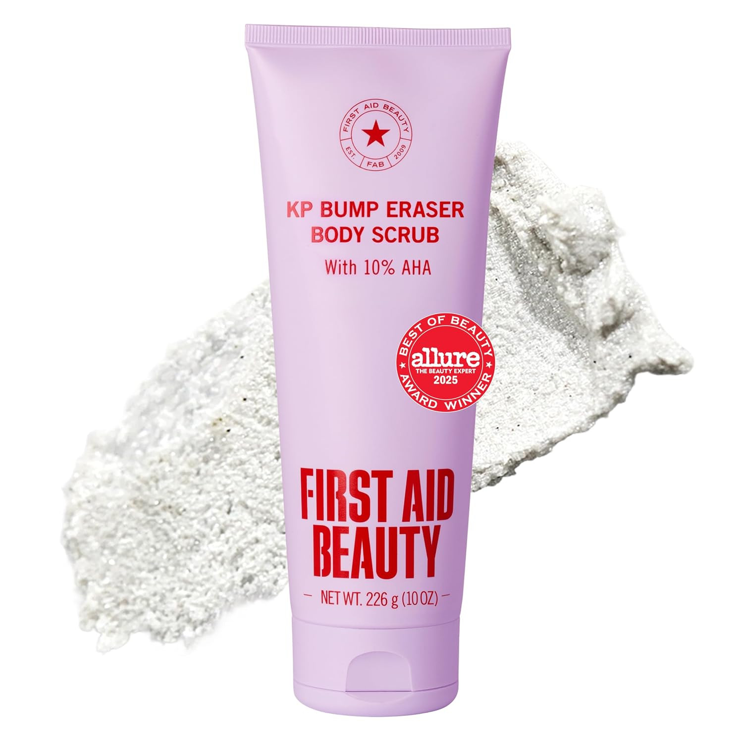 First Aid Beauty KP Bump Eraser Body Scrub, 10% AHA Keratosis Pilaris Exfoliator (Glycolic & Lactic Acid) – Treatment for Strawberry Legs, Razor Bumps & Rough Bumpy Skin, Safe for Sensitive Skin | Amazon (US)