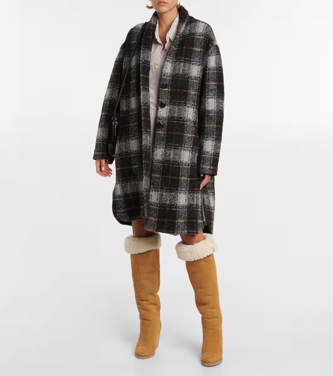 Checked wool-blend coat | Mytheresa (US/CA)