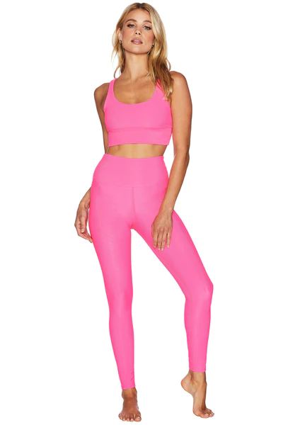 Glitter Ayla Legging Neon Pink | Beach Riot