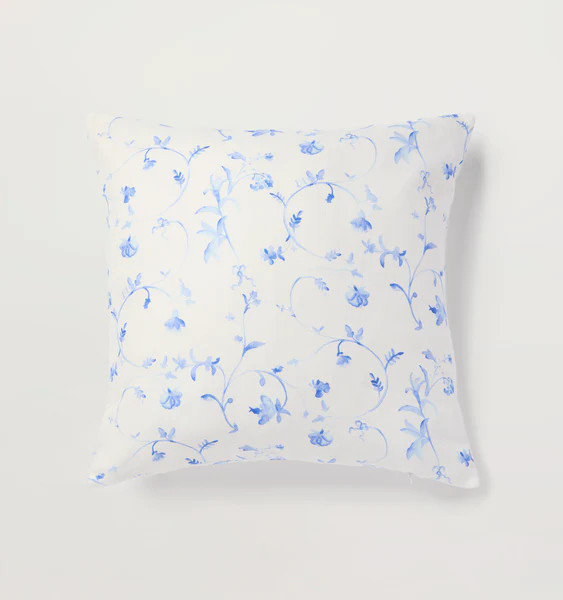 The Bleecker Throw Pillow - Blue Botanical | Hill House Home