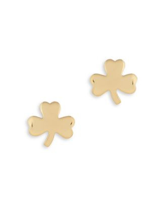 Small Clover Stud Earrings in 14K Yellow Gold - 100% Exclusive | Bloomingdale's (US)