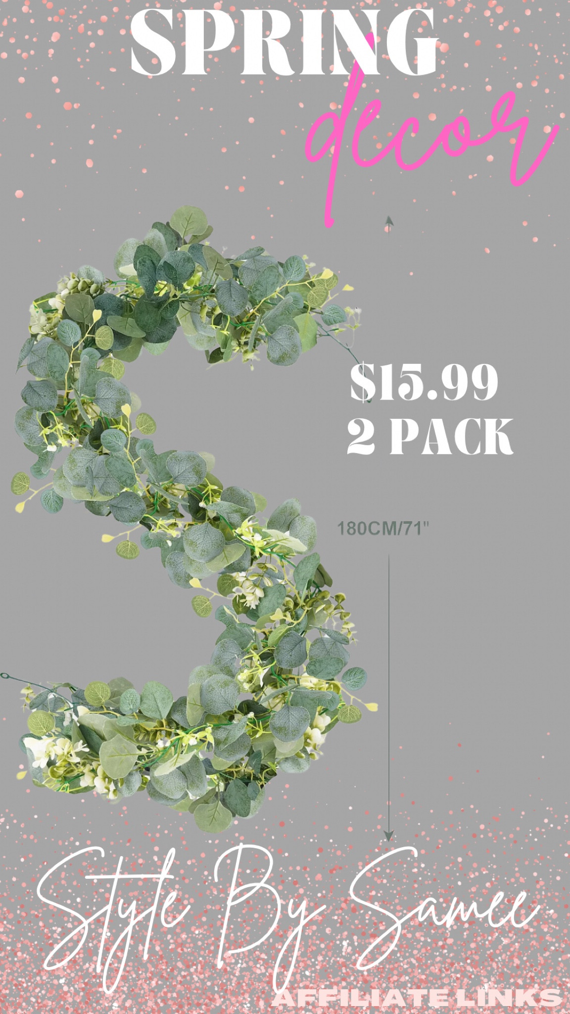 Spring garland decor 2 pack for a steal! Change out that winter decor and let’s bring on spring! 

#LTKHome #LTKMostLoved #LTKSaleAlert