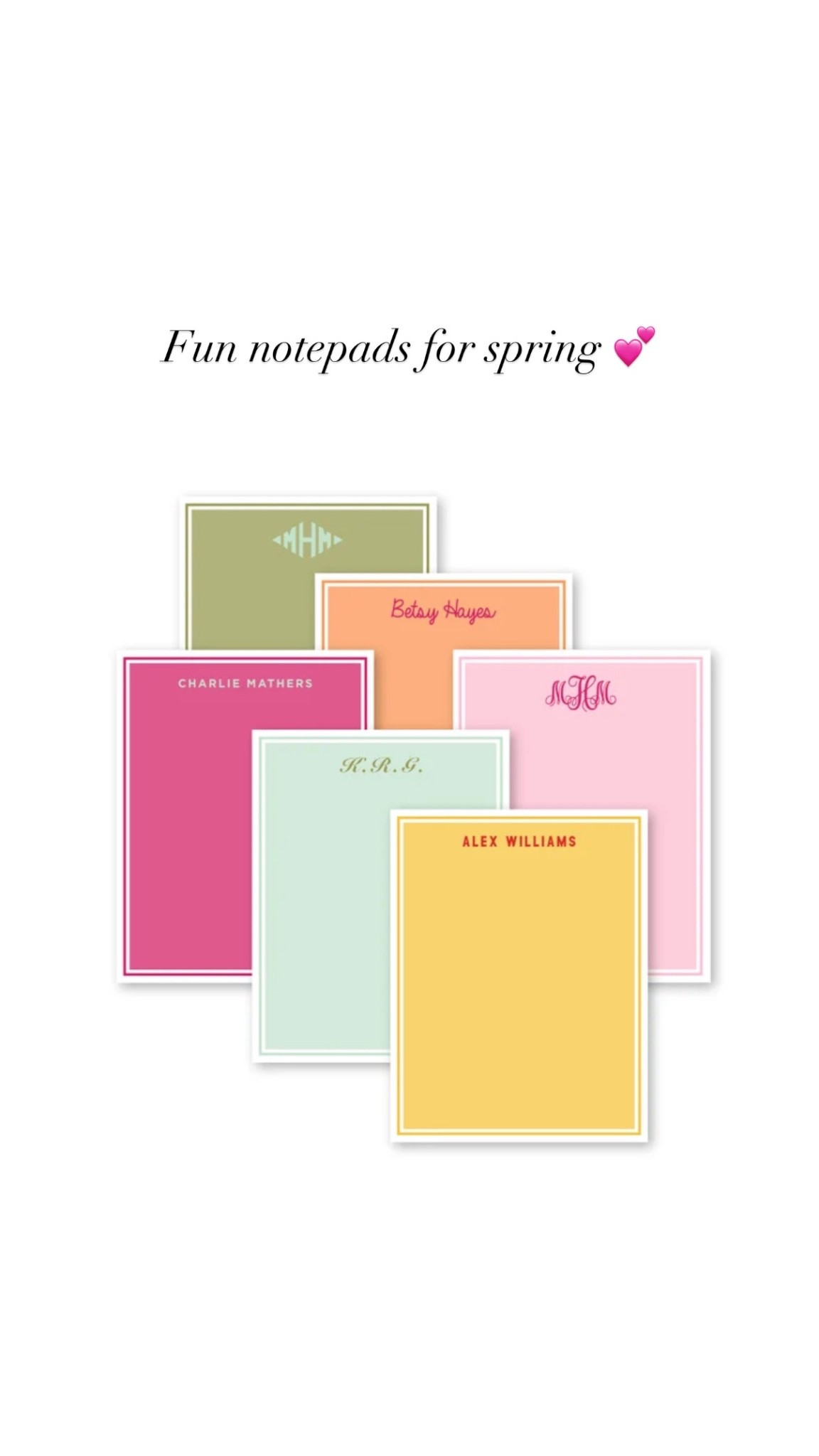 Love these colorful notepads for spring! Home office, desk. 

#LTKWorkwear #LTKSeasonal #LTKHome