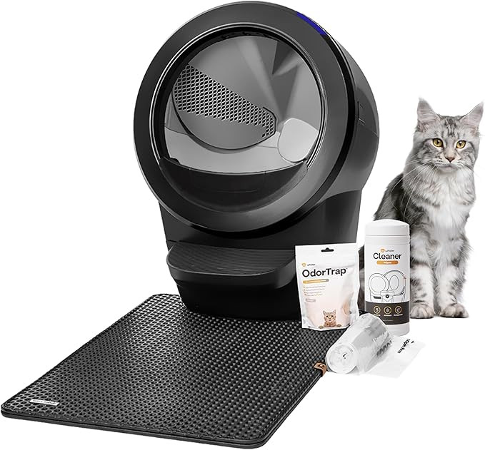 Litter-Robot 4 Core Bundle by Whisker, Black - Automatic, Self-Cleaning Cat Litter Box, Includes ... | Amazon (US)