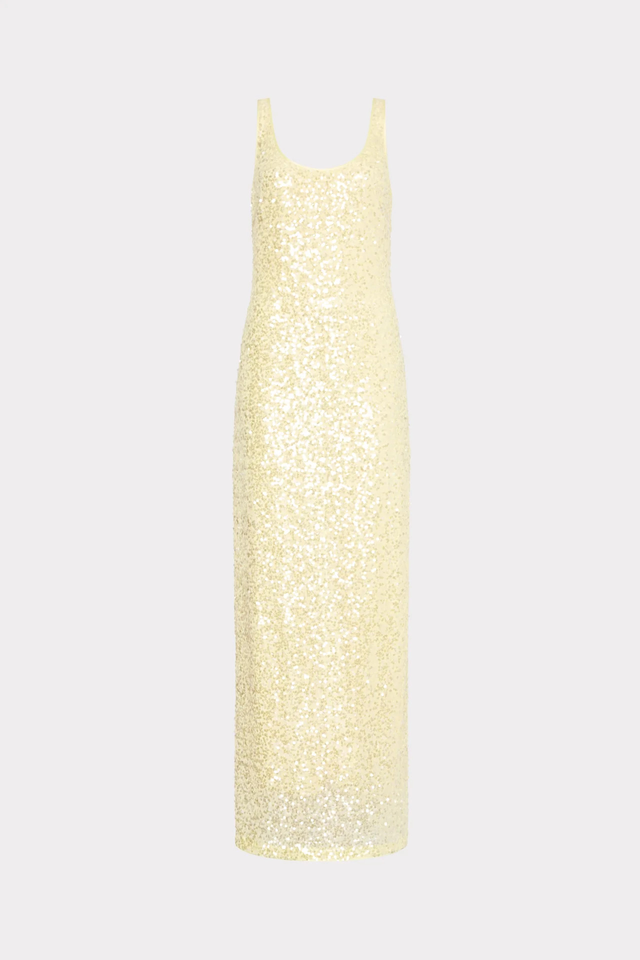 Tatum Stretch Shimmer Sequins Scoop Neck Dress | MILLY