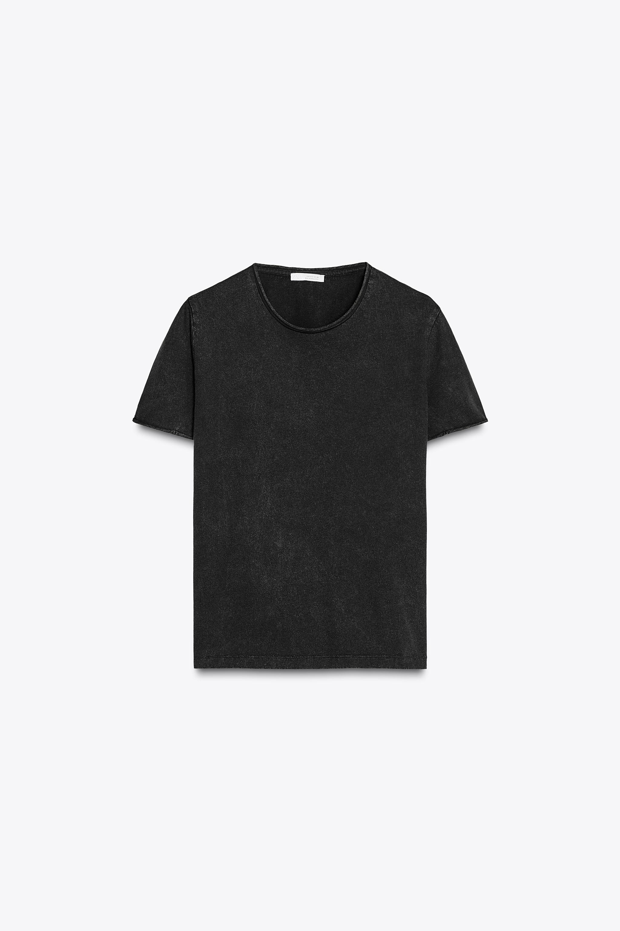 WASHED SHORT SLEEVE T-SHIRT | Zara US