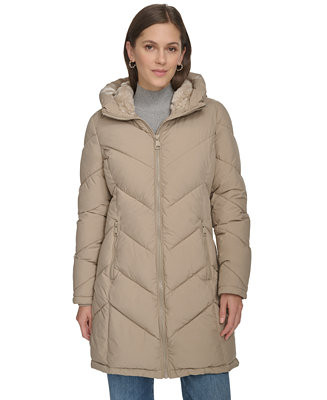Women's Hooded Puffer Coat | Macy's