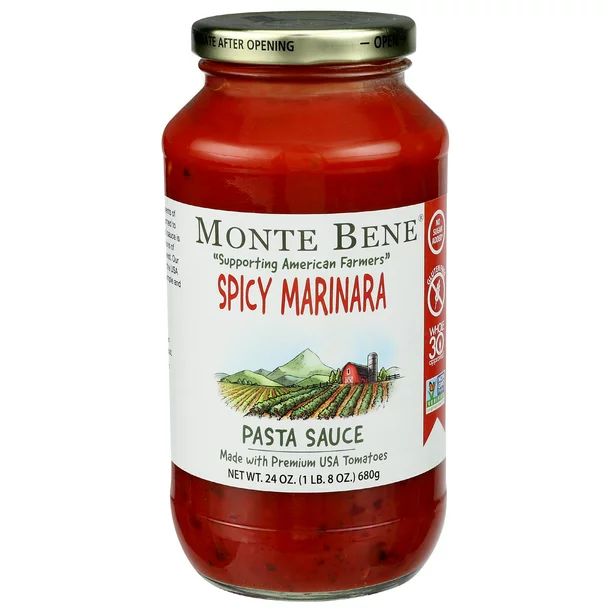 Monte Bene Pasta Sauce Spicy Marinara, 24 Fl Oz - Walmart.com | Walmart (US)