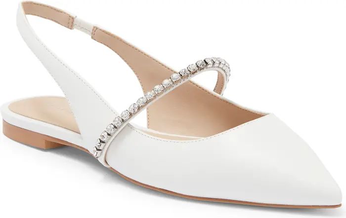 Stuart Weitzman Crystaline Slingback Flat (Women) | Nordstromrack | Nordstrom Rack