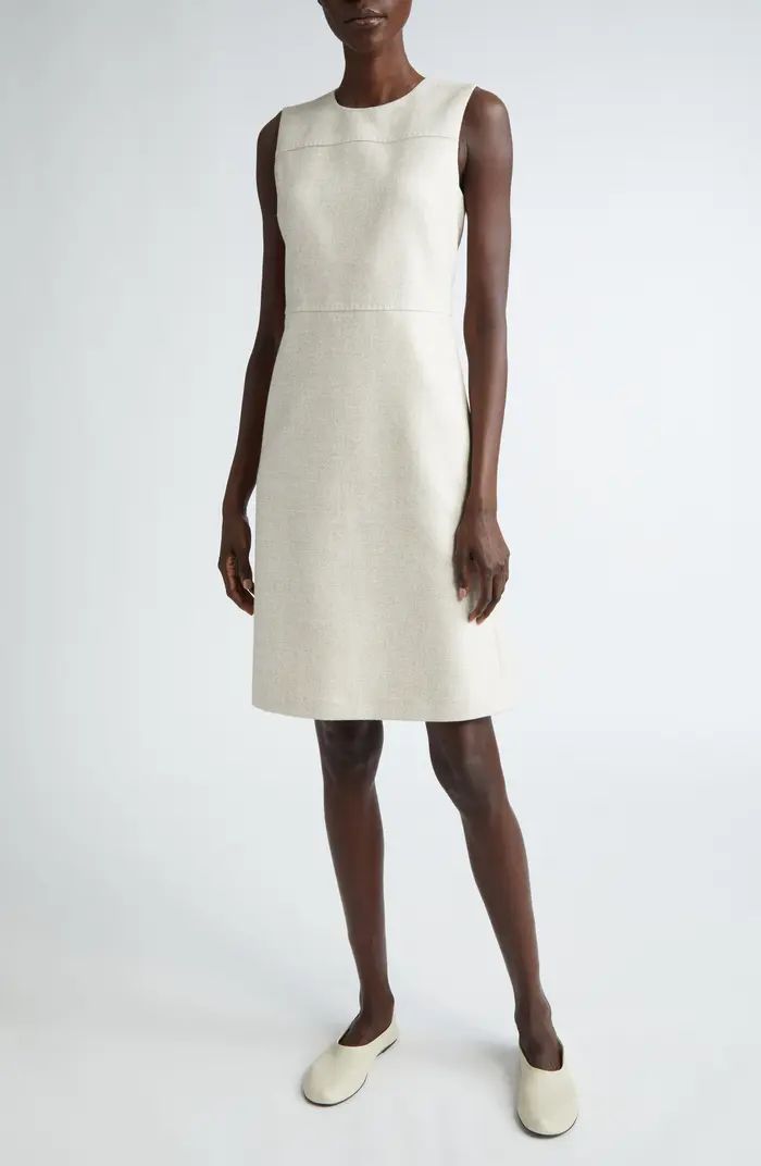 Sleeveless Cotton Blend Shift Dress | Nordstrom