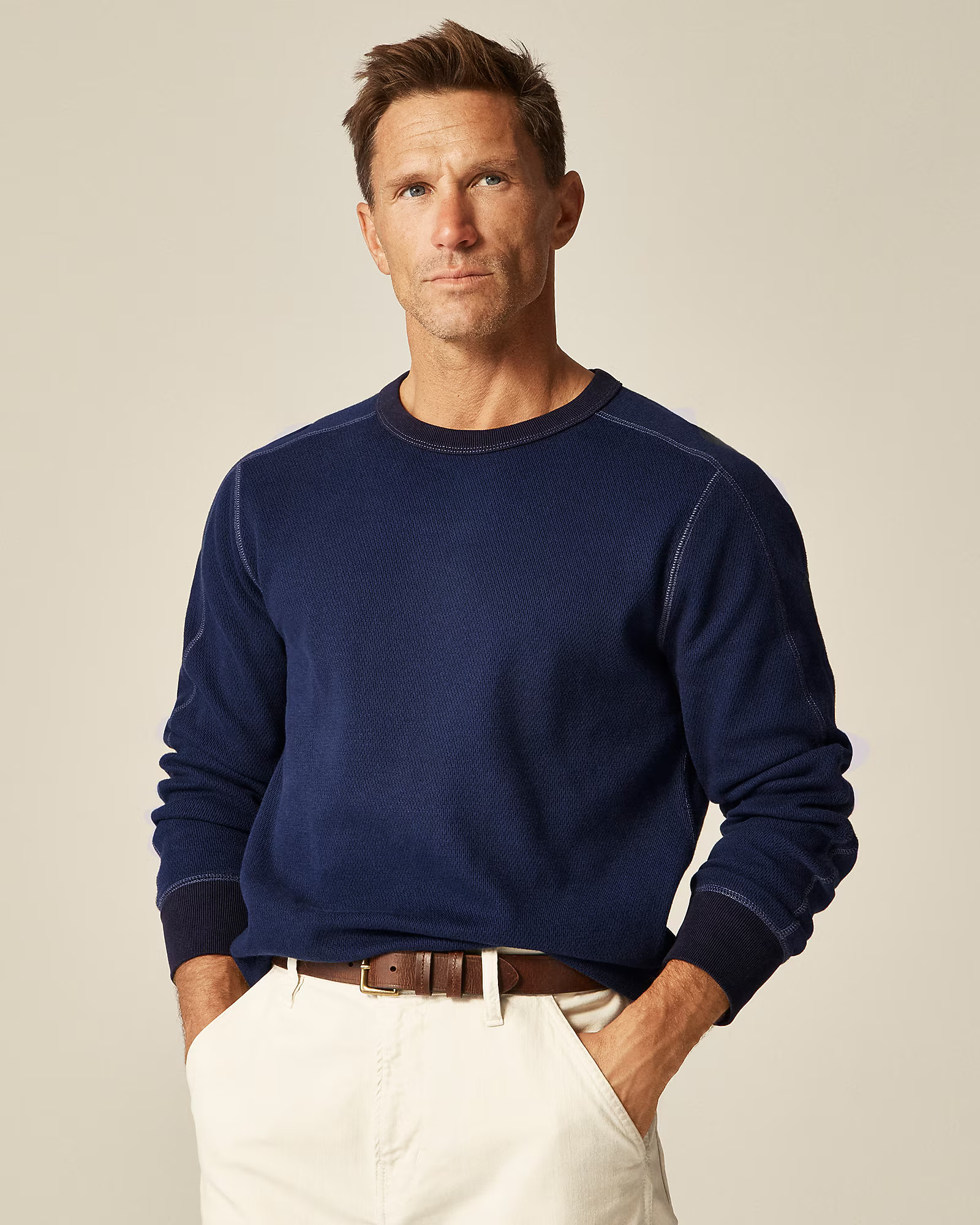 Wallace & Barnes honeycomb thermal crewneck | J. Crew US