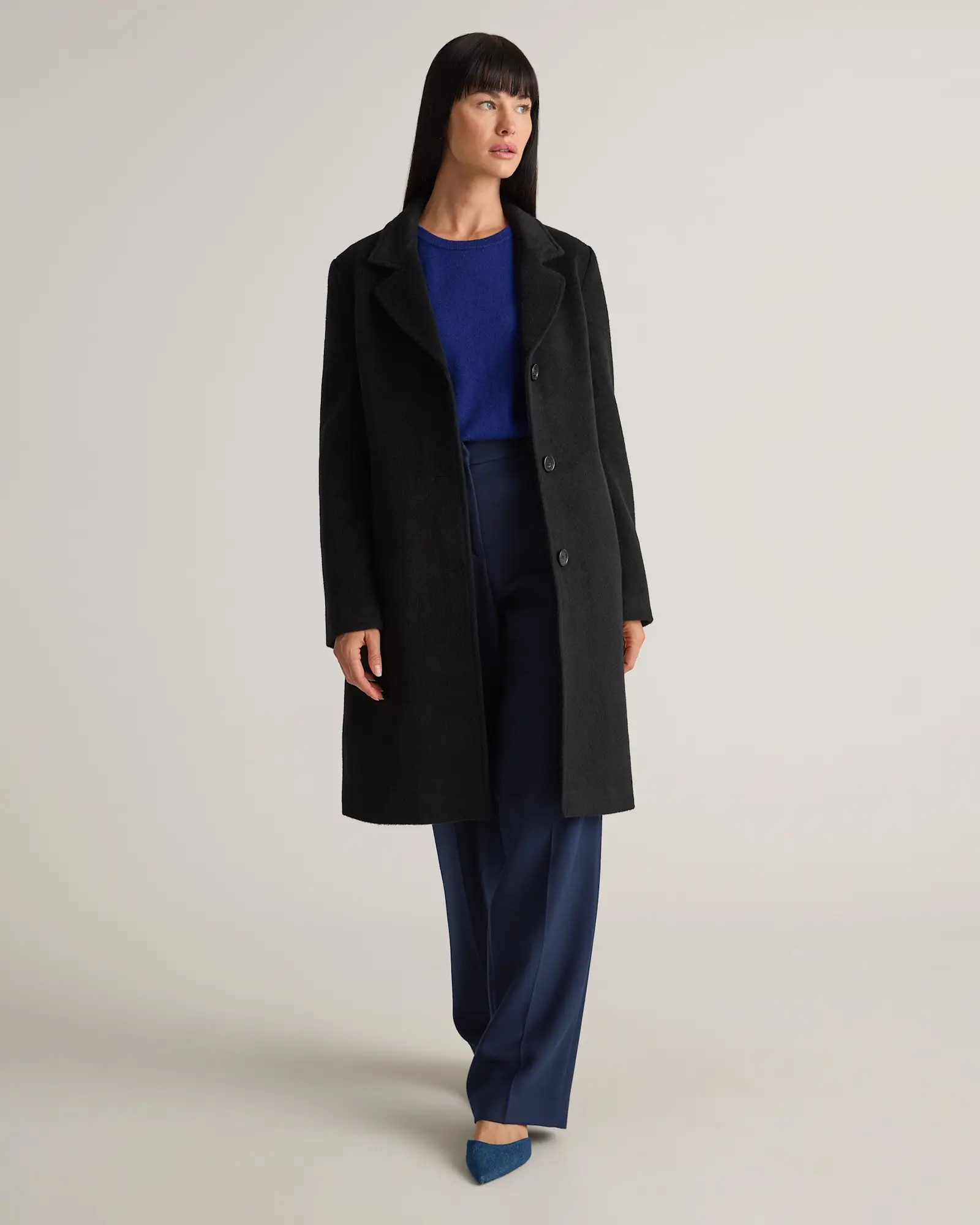 Camel Hair Single-Breasted Midi Coat | Quince