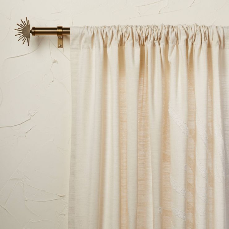 1pc Light Filtering Sunburst Window Curtain Panel Ivory - Opalhouse™ designed with Jungalow™ | Target