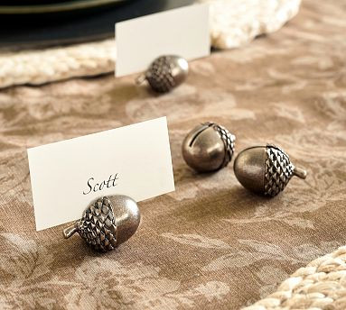 Acorn Place Card Holders - Set of 4 | Pottery Barn (US)