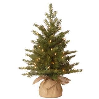 2Ft Feel Real® Nordic Spruce Small Artificial Christmas Tree In Burlap, Clear Lights By National Tree Company | Michaels® | Michaels Stores