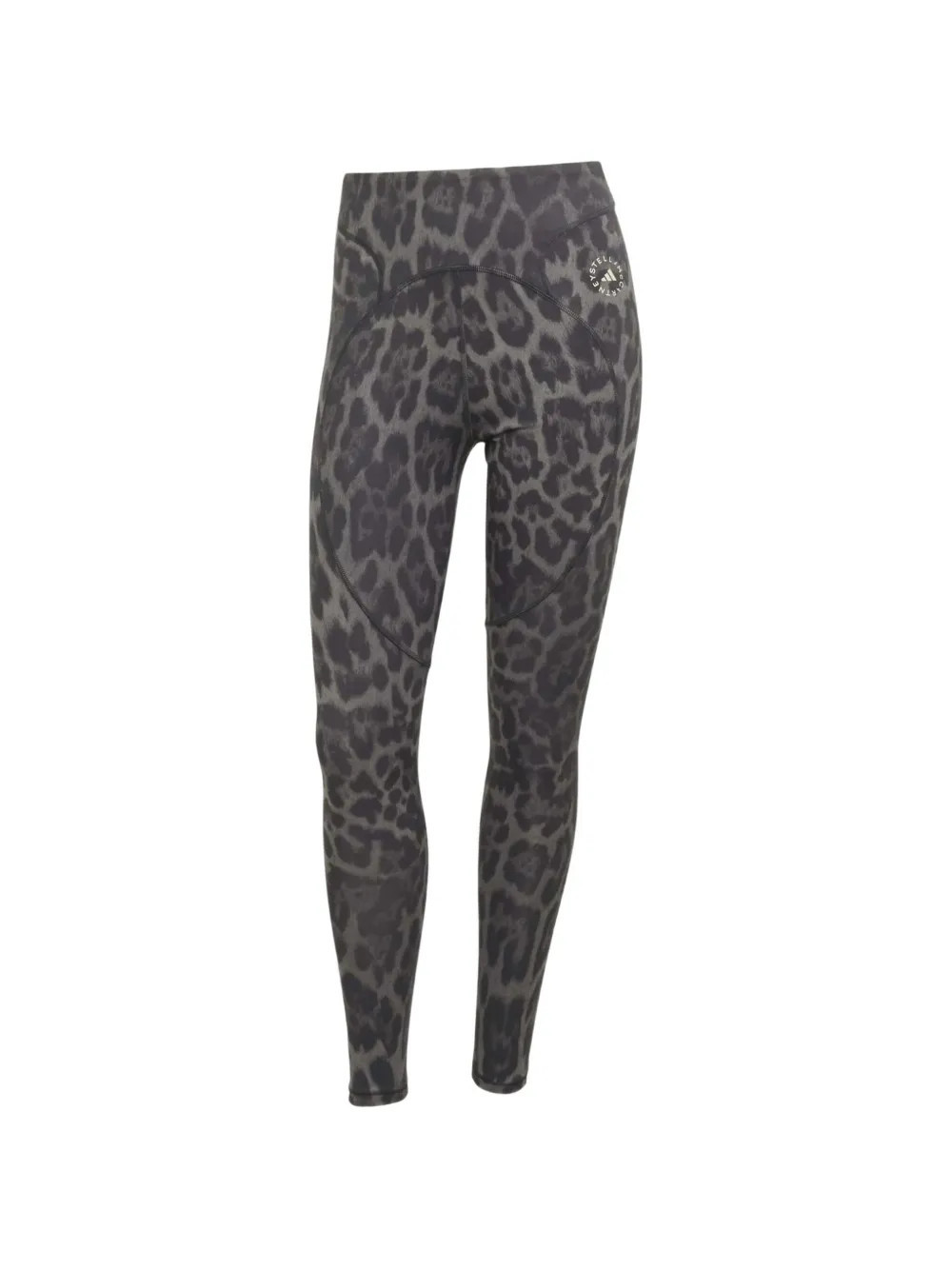 adidas leopard-print leggings - Grey | Farfetch Global
